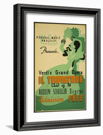 Verdi Grand Opera Il Trovatore-null-Framed Art Print