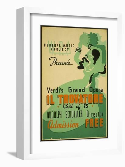 Verdi Grand Opera Il Trovatore-null-Framed Art Print