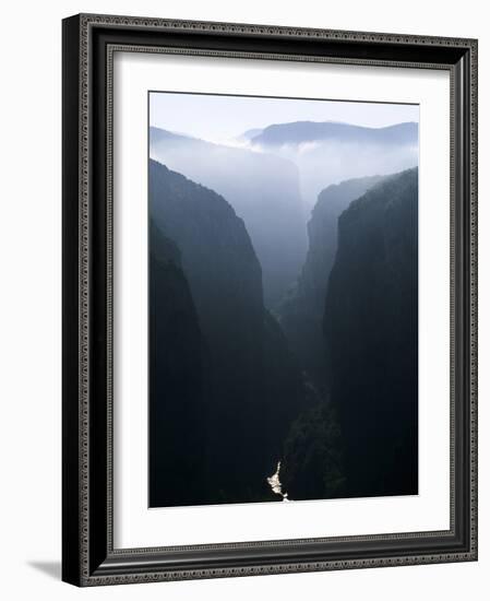 Verdon Canyon Through the Mist-Christophe Boisvieux-Framed Photographic Print
