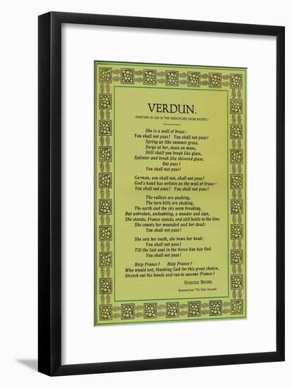 'Verdun', 1916-Unknown-Framed Giclee Print