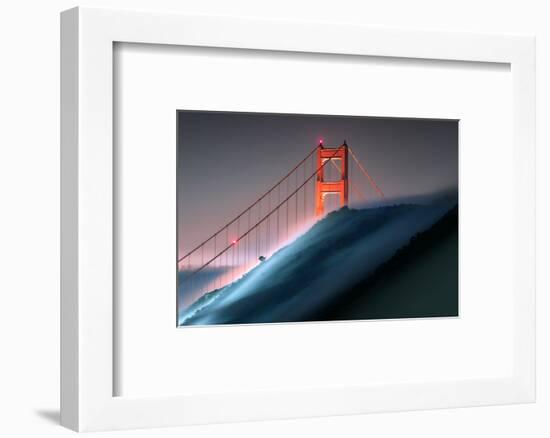 Verge Wide View Unique Fog Flow Hillside Golden Gate Marin Headlands-Vincent James-Framed Photographic Print