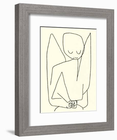 Vergesslicher Engel, c.1939-Paul Klee-Framed Serigraph