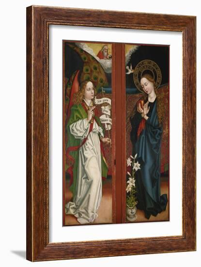 Verkuendigung Mariae. Fluegel Vom Orlier- Altar, 1465/1479-Martin Schongauer-Framed Giclee Print