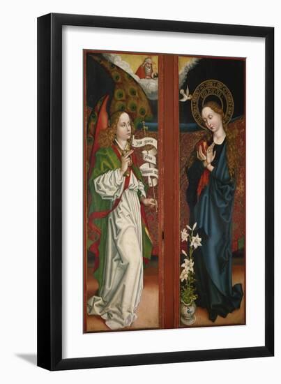 Verkuendigung Mariae. Fluegel Vom Orlier- Altar, 1465/1479-Martin Schongauer-Framed Giclee Print