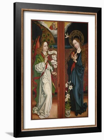 Verkuendigung Mariae. Fluegel Vom Orlier- Altar, 1465/1479-Martin Schongauer-Framed Giclee Print