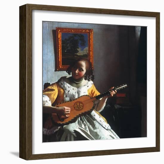 Vermeer: Guitar Player-Johannes Vermeer-Framed Giclee Print