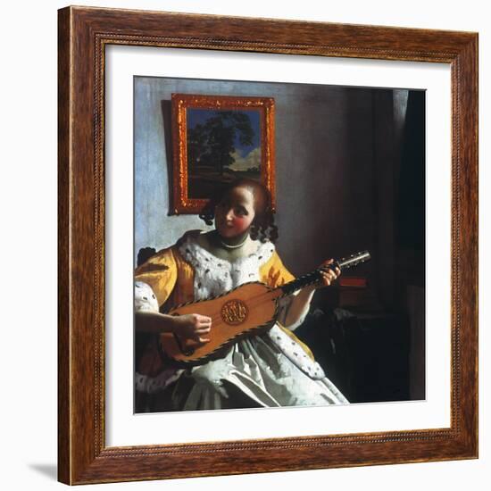 Vermeer: Guitar Player-Johannes Vermeer-Framed Giclee Print