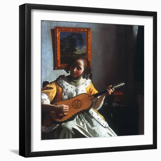 Vermeer: Guitar Player-Johannes Vermeer-Framed Giclee Print