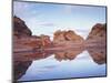 Vermilion Cliffs Nm, Sandstone Formations Reflecting in Rainwater-Christopher Talbot Frank-Mounted Photographic Print