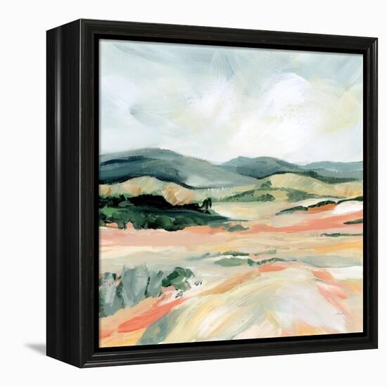 Vermillion Landscape I-Katrina Pete-Framed Stretched Canvas