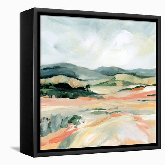 Vermillion Landscape I-Katrina Pete-Framed Stretched Canvas