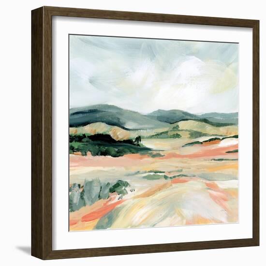 Vermillion Landscape I-Katrina Pete-Framed Art Print