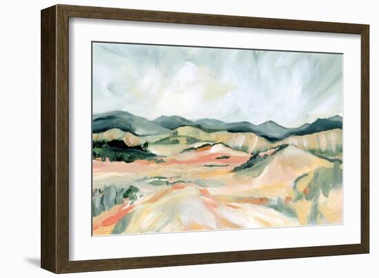 Vermillion Landscape III-Katrina Pete-Framed Premium Giclee Print