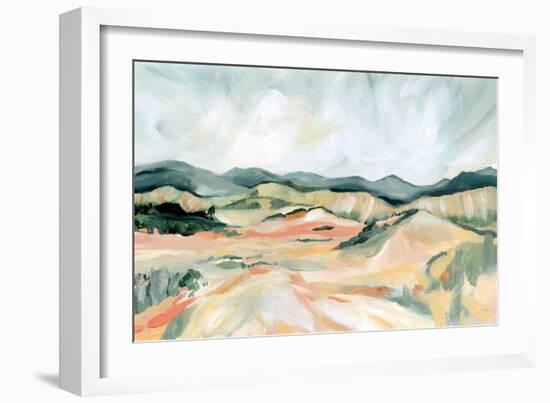 Vermillion Landscape III-Katrina Pete-Framed Premium Giclee Print