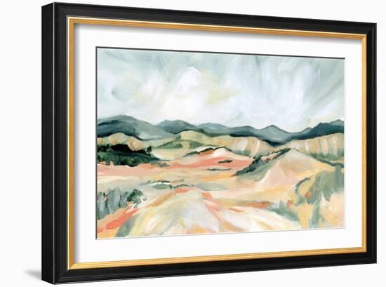 Vermillion Landscape III-Katrina Pete-Framed Premium Giclee Print