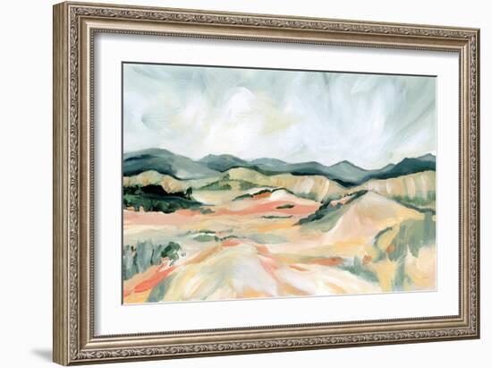 Vermillion Landscape III-Katrina Pete-Framed Art Print