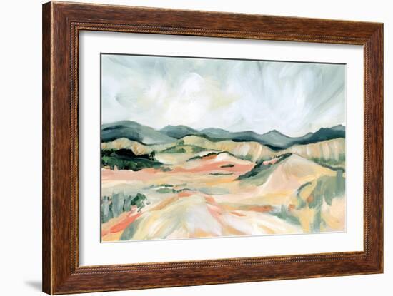 Vermillion Landscape III-Katrina Pete-Framed Art Print