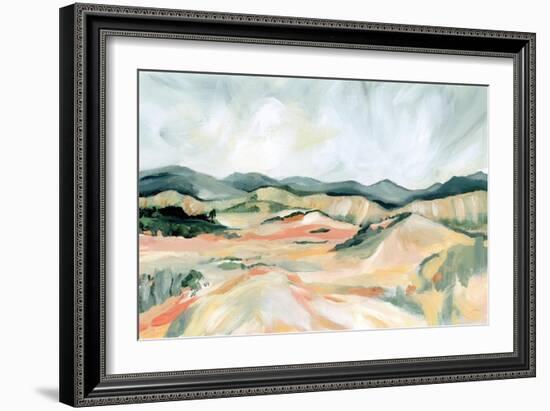 Vermillion Landscape III-Katrina Pete-Framed Art Print