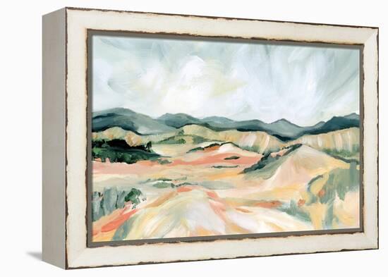 Vermillion Landscape III-Katrina Pete-Framed Stretched Canvas