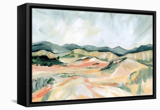 Vermillion Landscape III-Katrina Pete-Framed Stretched Canvas