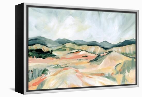 Vermillion Landscape III-Katrina Pete-Framed Stretched Canvas