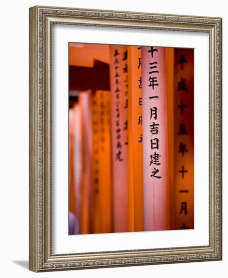 Vermillion Torii Gates, Fushimi-Inari Taisha, Kyoto, Japan, Asia-Ben Pipe-Framed Photographic Print