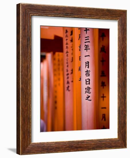 Vermillion Torii Gates, Fushimi-Inari Taisha, Kyoto, Japan, Asia-Ben Pipe-Framed Photographic Print