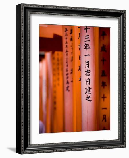 Vermillion Torii Gates, Fushimi-Inari Taisha, Kyoto, Japan, Asia-Ben Pipe-Framed Photographic Print