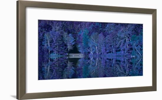 Vermont Bridge Fantasy Pano-Steven Maxx-Framed Photographic Print