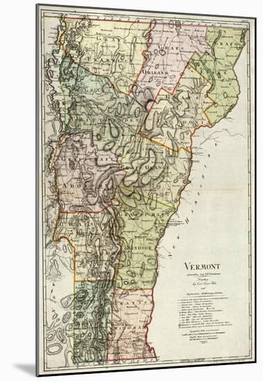 Vermont, c.1797-Daniel Friedrich Sotzmann-Mounted Art Print