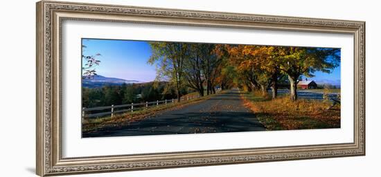 Vermont Country Road in Autumn-null-Framed Photographic Print