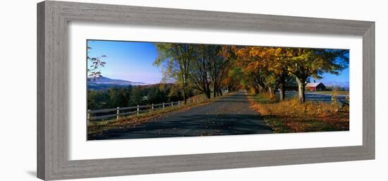 Vermont Country Road in Autumn-null-Framed Photographic Print