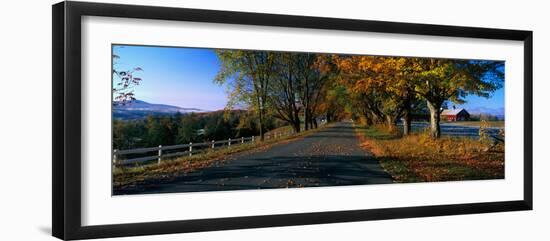 Vermont Country Road in Autumn-null-Framed Photographic Print