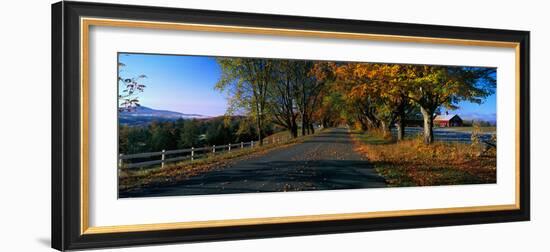 Vermont Country Road in Autumn-null-Framed Photographic Print