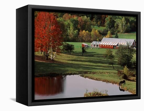 Vermont Farm in the Fall, USA-Charles Sleicher-Framed Premier Image Canvas