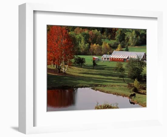 Vermont Farm in the Fall, USA-Charles Sleicher-Framed Photographic Print