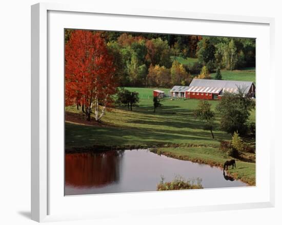 Vermont Farm in the Fall, USA-Charles Sleicher-Framed Photographic Print