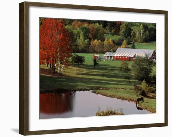 Vermont Farm in the Fall, USA-Charles Sleicher-Framed Photographic Print