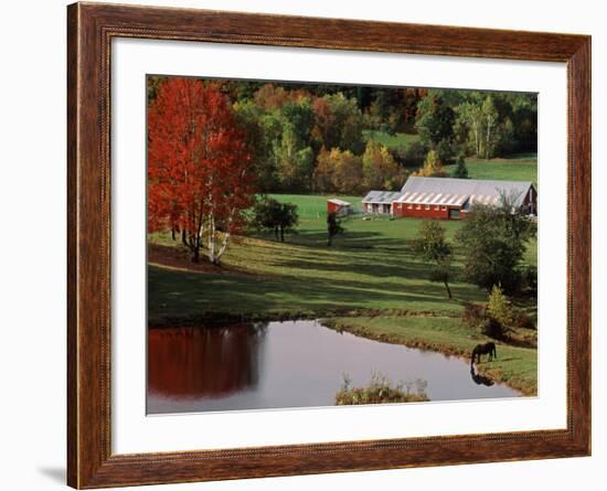 Vermont Farm in the Fall, USA-Charles Sleicher-Framed Photographic Print