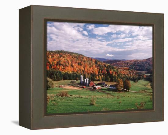 Vermont Farm in the Fall, USA-Charles Sleicher-Framed Premier Image Canvas