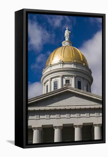 Vermont, Montpelier, Vermont State House-Walter Bibikow-Framed Premier Image Canvas