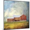 Vermont Red Barn-Dawne Polis-Mounted Art Print