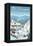 Vermont - Retro Ski Resort-Lantern Press-Framed Stretched Canvas