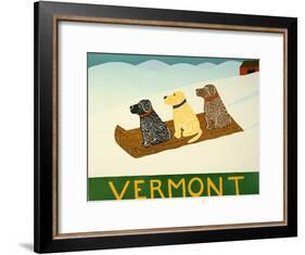 Vermont Sled Dogs-Stephen Huneck-Framed Giclee Print