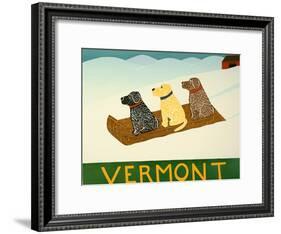 Vermont Sled Dogs-Stephen Huneck-Framed Giclee Print