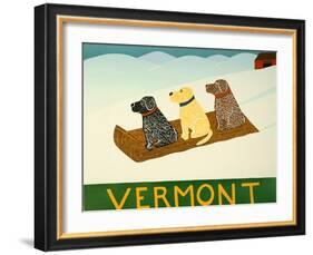 Vermont Sled Dogs-Stephen Huneck-Framed Giclee Print