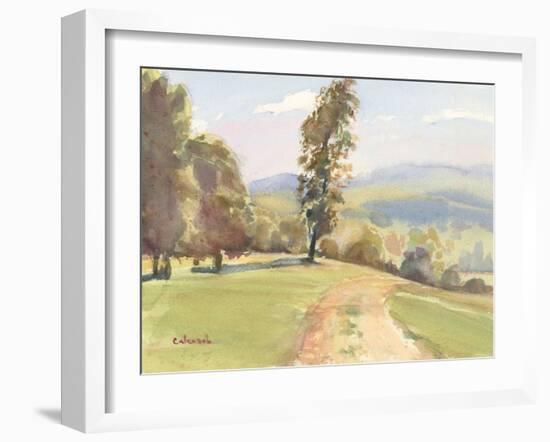 Vermont Vista II-Stephen Calcasola-Framed Art Print