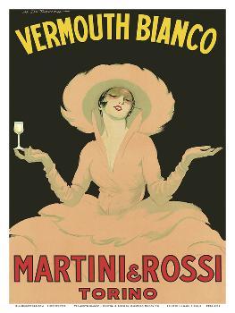 Vermouth Bianco - Martini & Rossi - Torino (Turin), Italy' Art Print Marcello Dudovich | Art.com