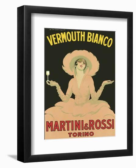 Vermouth Bianco - Martini & Rossi - Torino (Turin), Italy-Marcello Dudovich-Framed Art Print