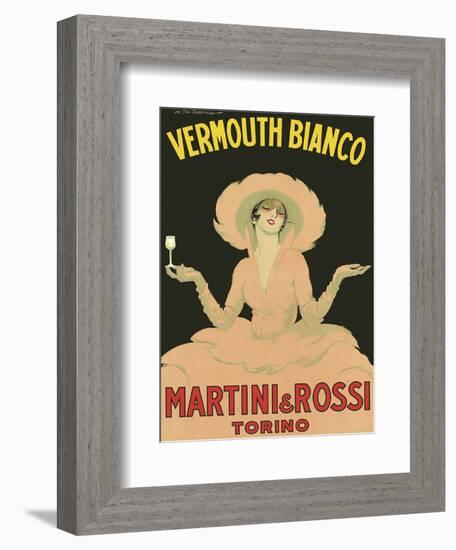 Vermouth Bianco - Martini & Rossi - Torino (Turin), Italy-Marcello Dudovich-Framed Art Print